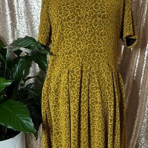 Elegant Mustard Dress